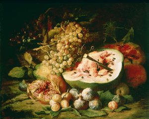 Nature morte de fruits sur un rebord